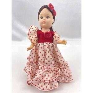 Vogue Dolls Spanish Girl Doll Red Polka Dot Dress Vintage‎ Collectible